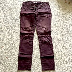 Size 30 | Mineral | Chocolate Brown Mid Rise Full Length Pants/Trousers